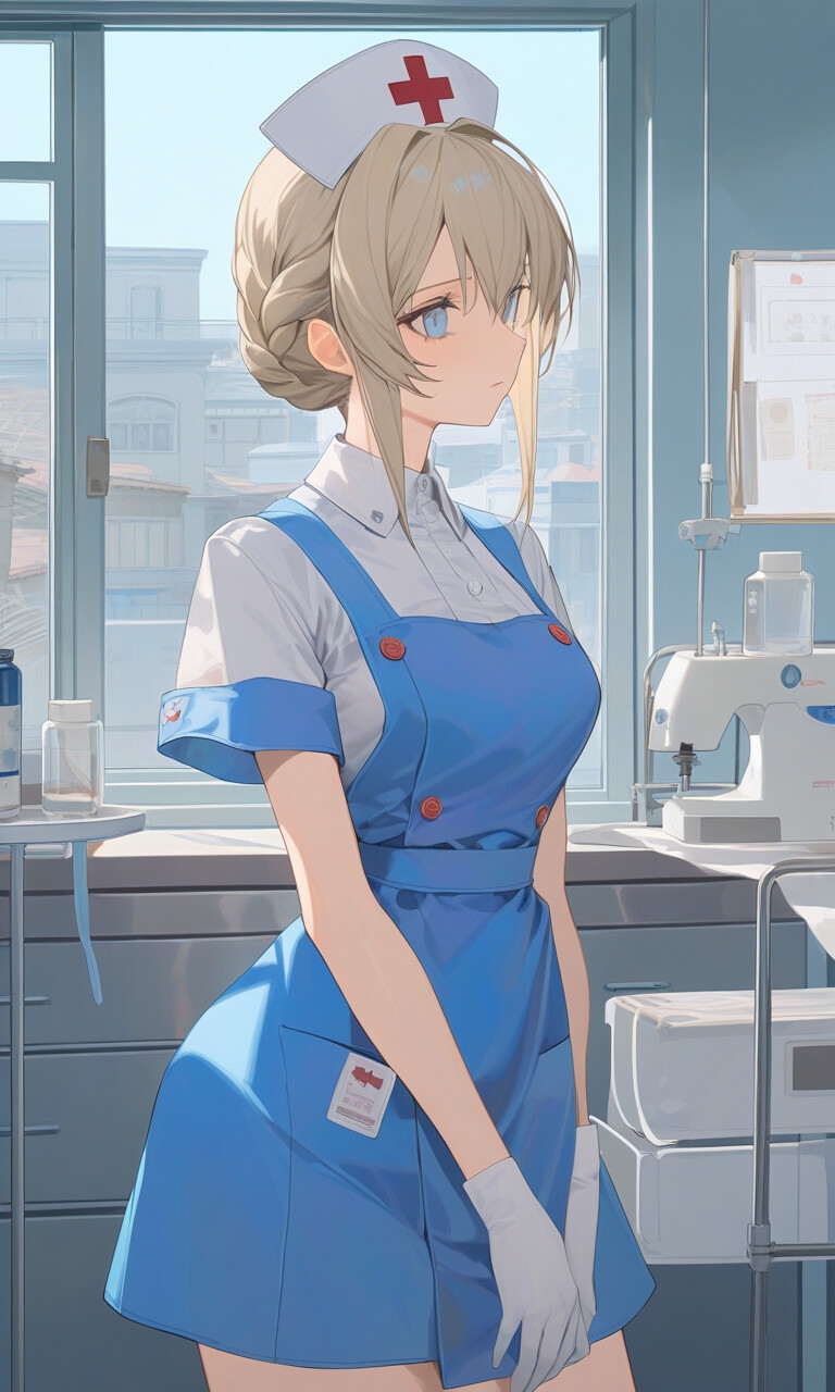 日刊即抜きシリーズVol.10 - レーネ・シュトリーネ編 No.2 レーナ・シュトリーネ ─ 公務員ナースはまた断れない