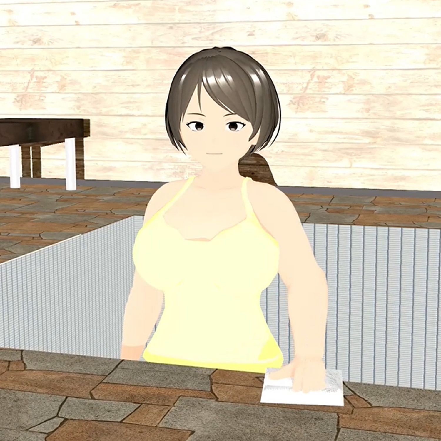 爆乳ゴリラ スケスケ水着で丸見え 小津りさ