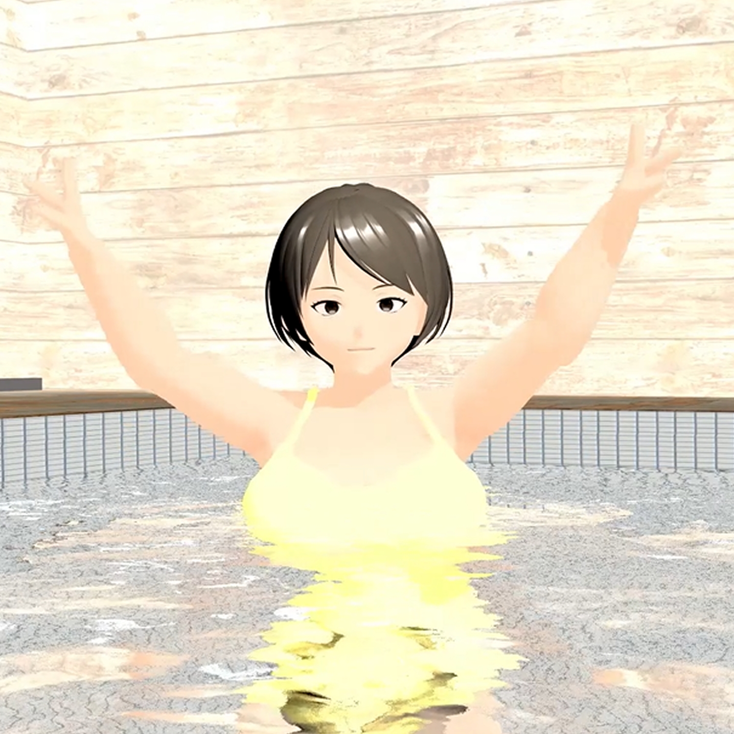 爆乳ゴリラ スケスケ水着で丸見え 小津りさ