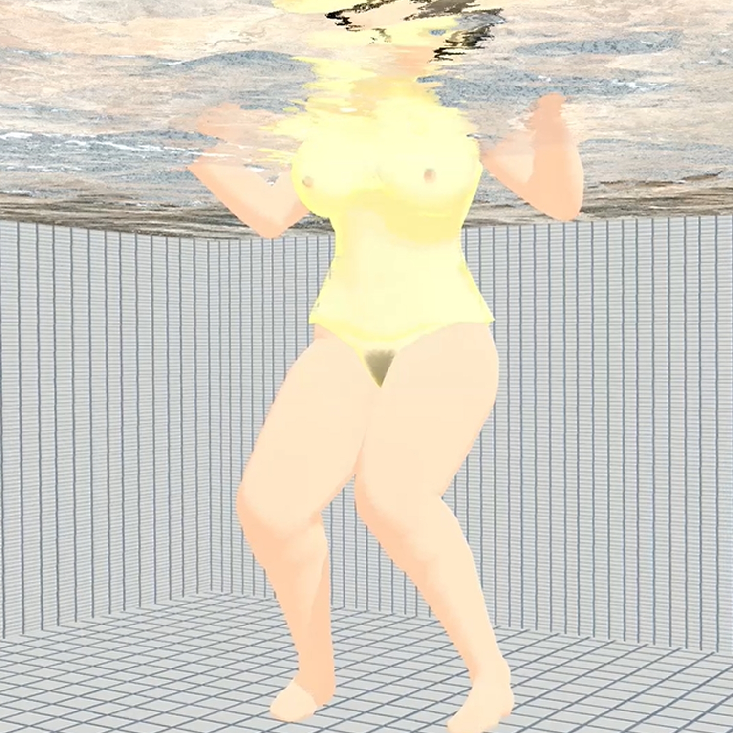 爆乳ゴリラ スケスケ水着で丸見え 小津りさ