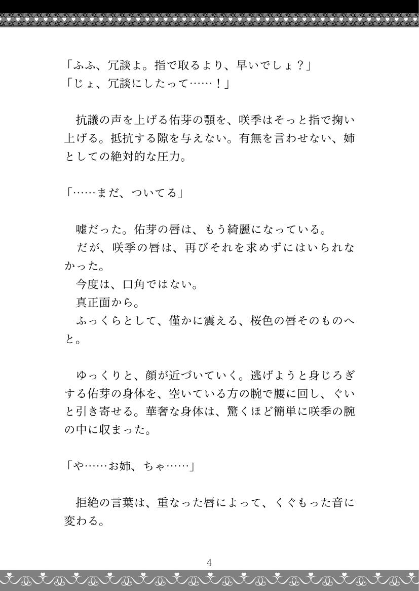 咲季×佑芽 姉妹百合エッチ小説『融解点』