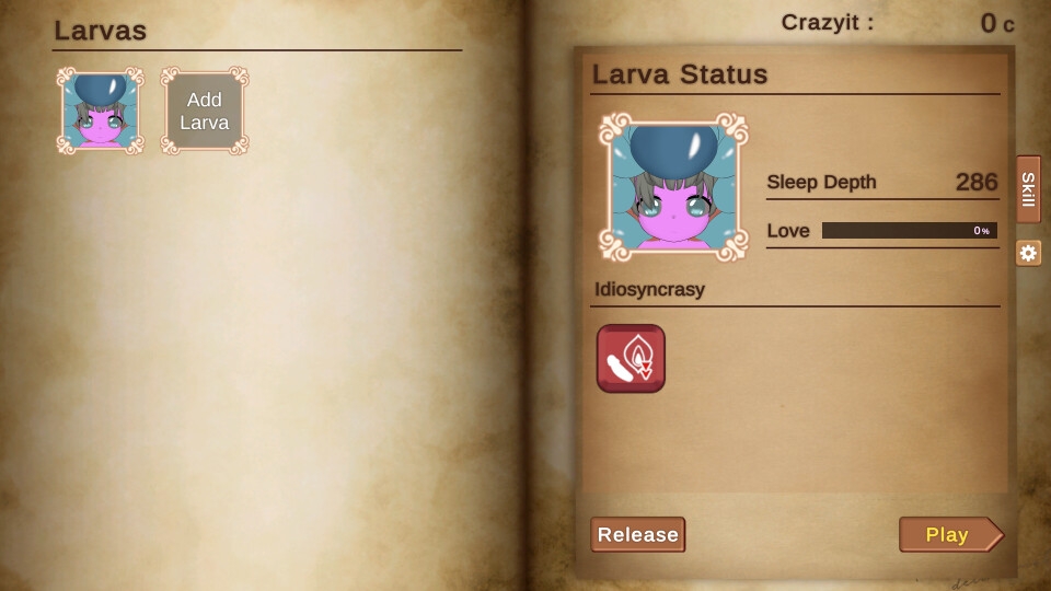 ボツキャラで作ったゲーム ～Love Larvas Simulator～