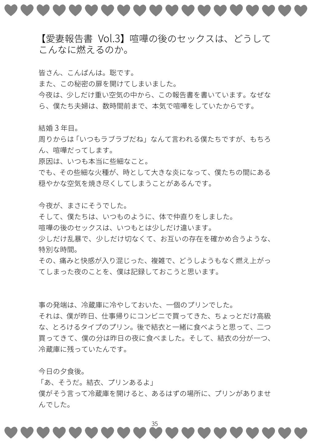 【愛妻報告書】聡&結衣