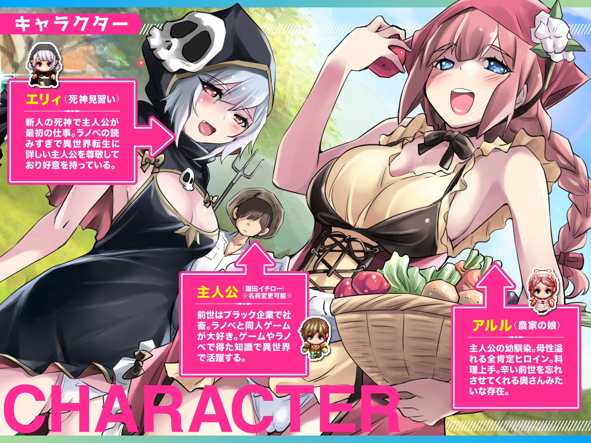 異世界スローライフ牧場〜転生したら最初の村人Aでレベル1固定だったけどチートスキルでハーレム築いて世界も救うお話~