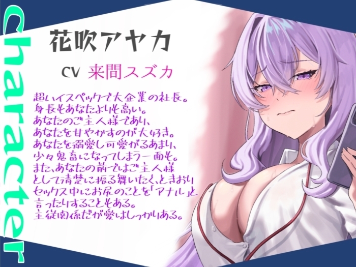 超ハイスペふたなりご主人様の愛されペットになりました〜ご主人様の出張中は通話しながら、 玩具指示でアナニーと甘々言葉責め…帰宅後はもちろんいちゃらぶセックス