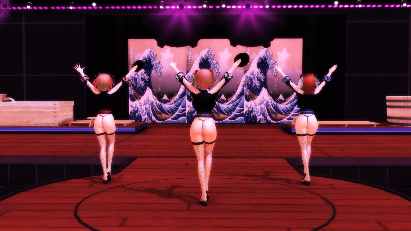 【ふたなりダンス】「桜花魁」ふたなり版(応援版)