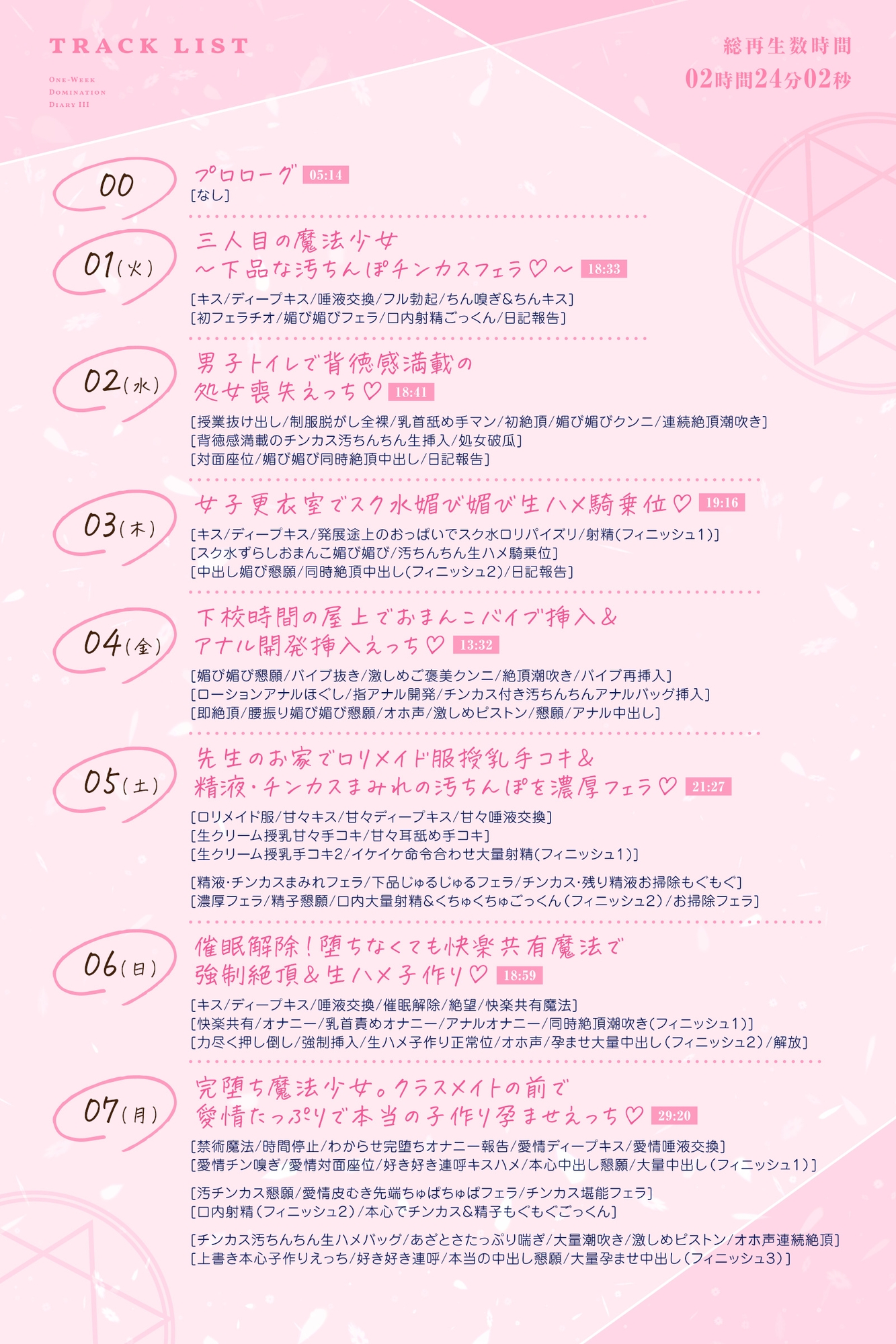 【媚び媚び催○】○リ魔法少女の一週間調教日記III～汚ちんちん&チンカスで下品な性奴○調教～