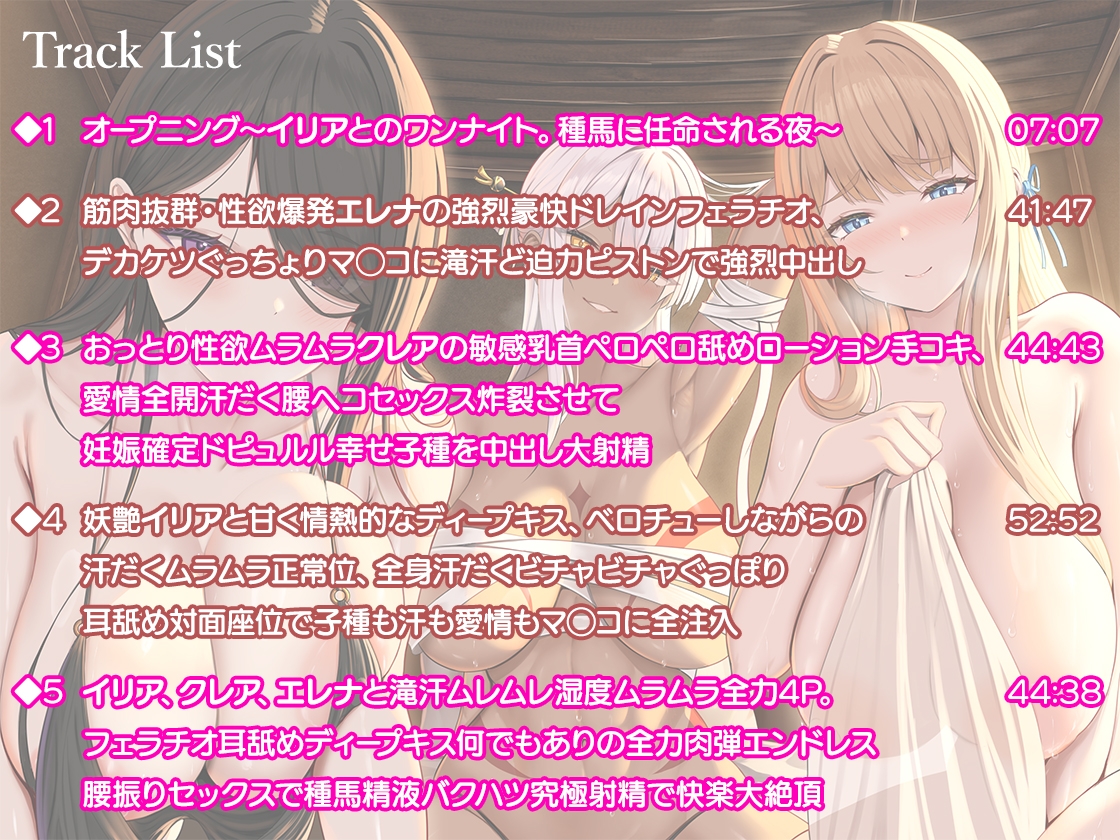 【圧迫密着汗だくムレムレ夜○い交尾】夜○いが当たり前の倫理観ぶっ飛び宿屋で、欲求不満の性豪お姉さん達に毎日夜○いされて限界搾精されるお話【ゾクゾク耳舐め吐息】