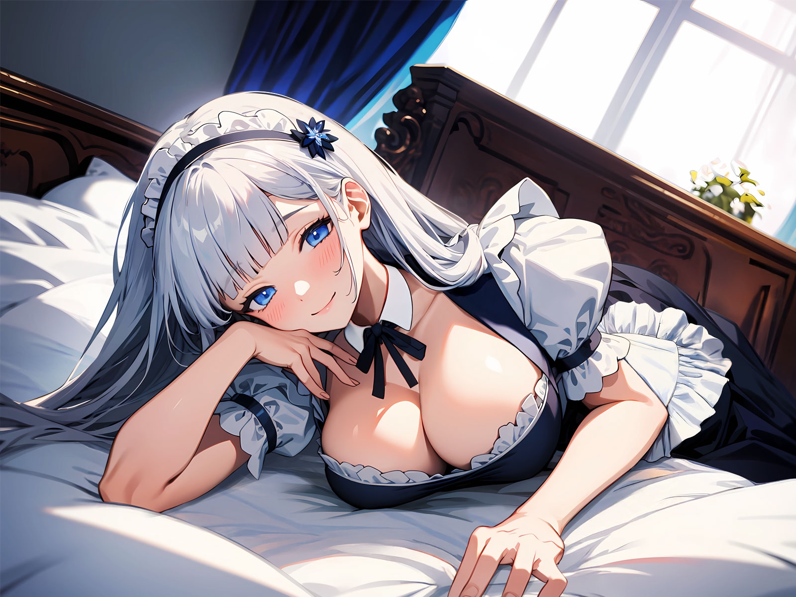 甘やかしすぎな爆乳メイドの密着癒やし性活…とろとろ耳舐め手コキで蕩けるおまんこ生えっち