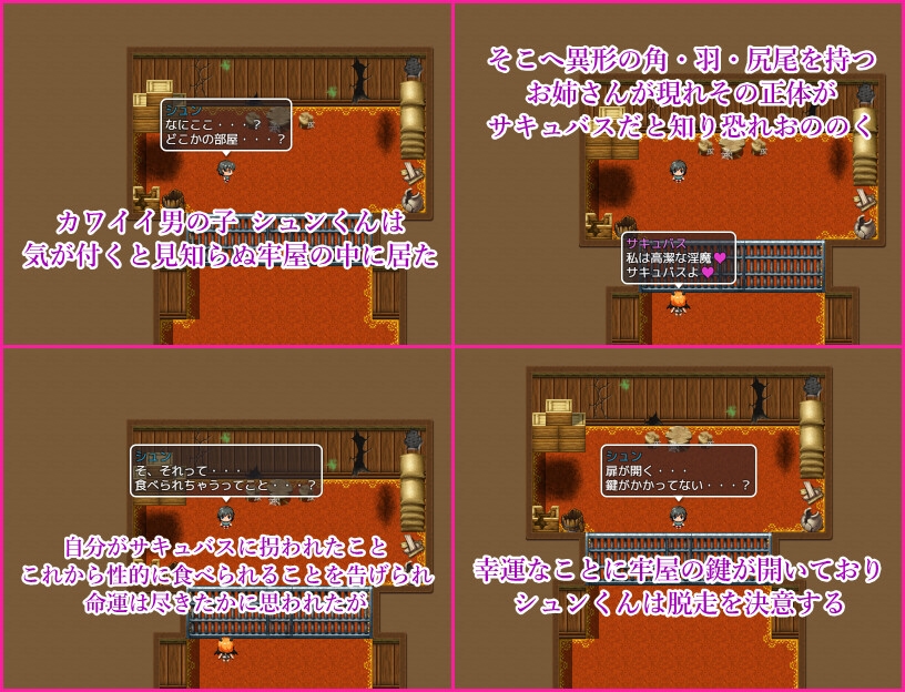 サキュバスの館 性的な餌として拐われた少年は搾精から逃れるために脱走する