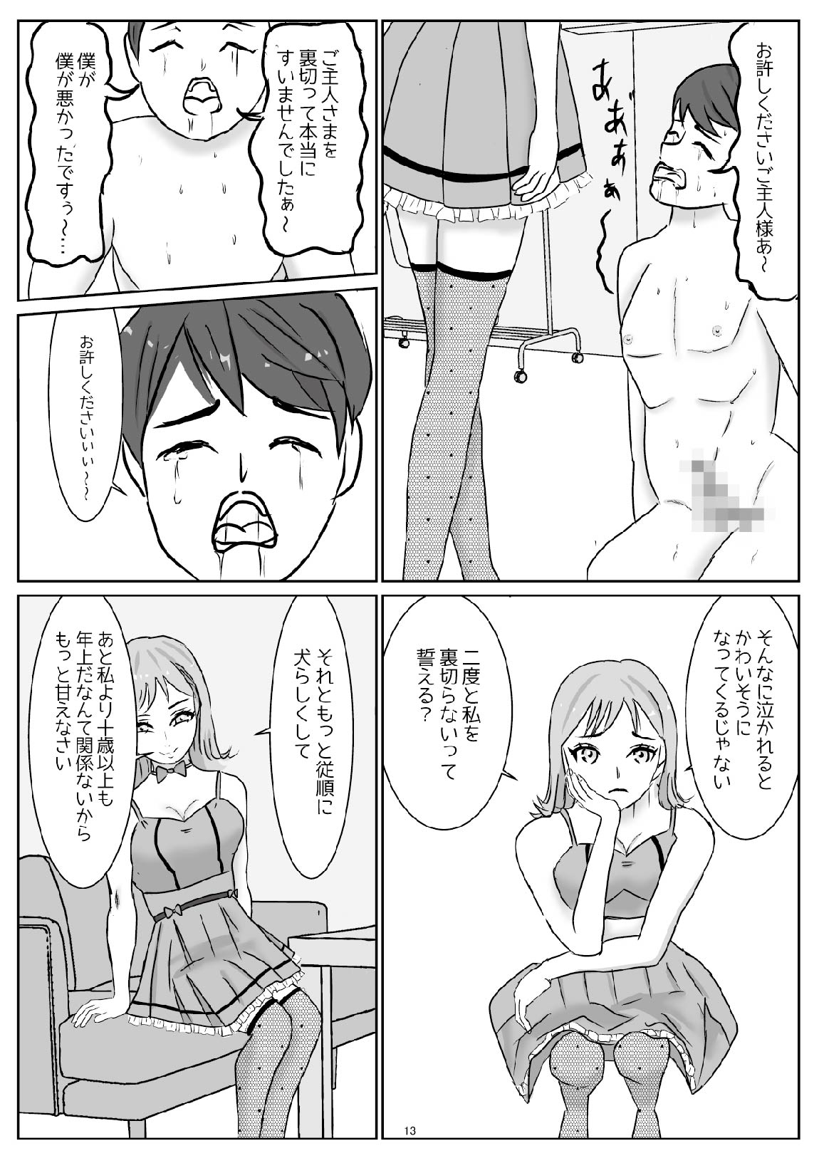 アイドルのペットになり可愛がってもらう予定が、粗相をして本気で怒らせてしまった話(M男向け)