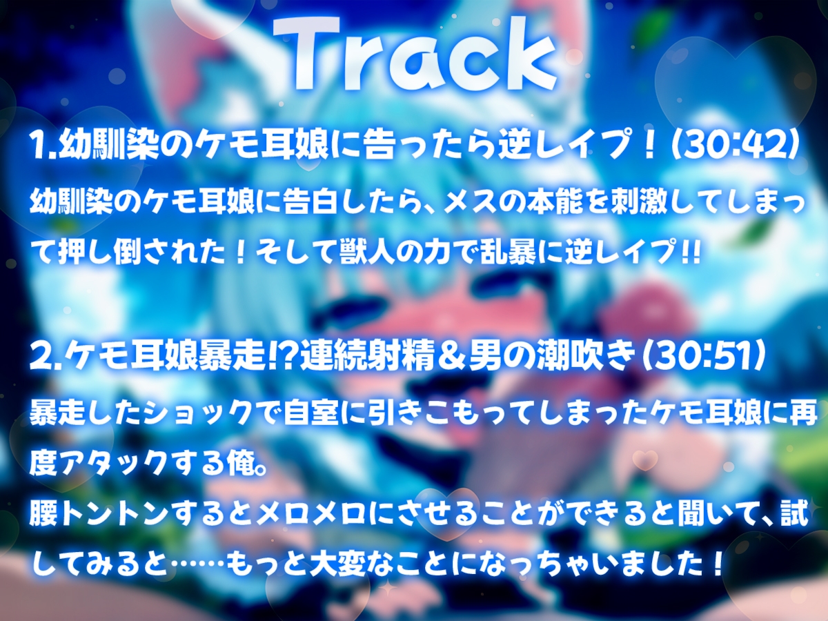 幼馴染のケモ耳娘に告白したらメチャメチャに逆レ○プされて連続射精させられちゃった〜発情期獣人娘の連続搾精&男の潮吹き〜