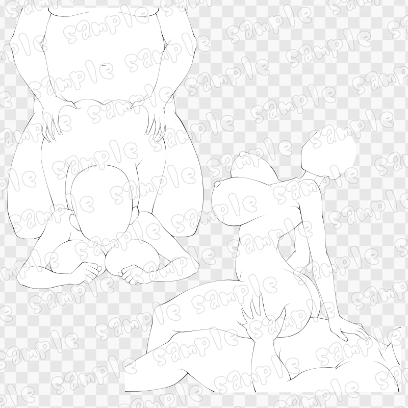 線画素材集[手]33