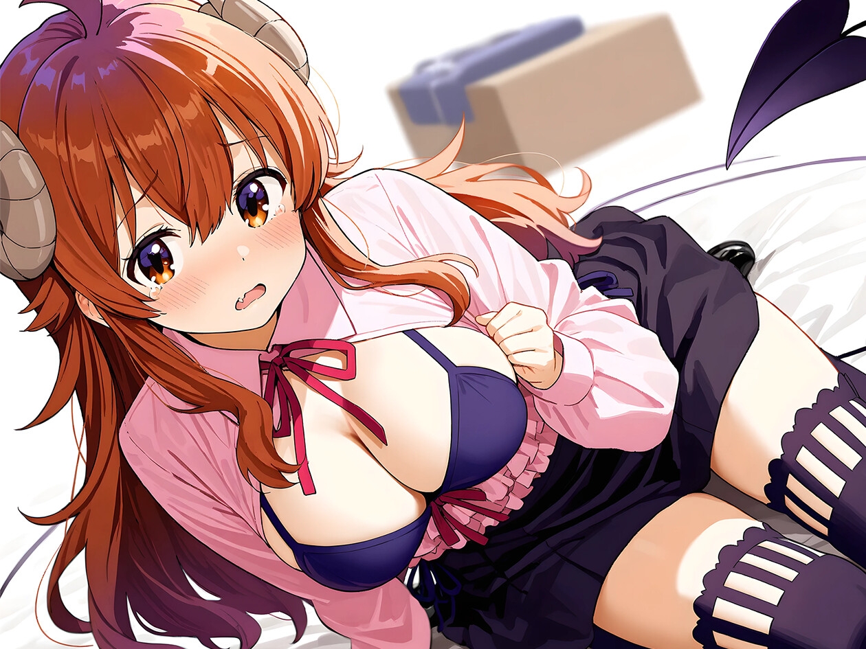 見習いサキュバスが困ってるっぽいので搾精してもらった【KU100】