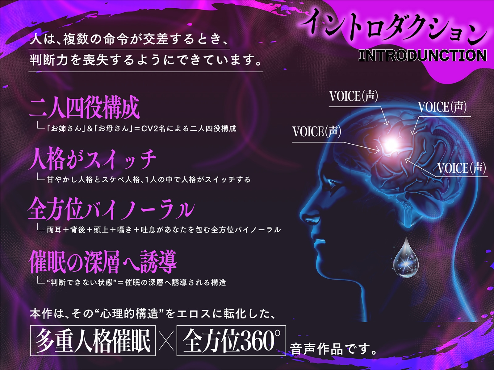 【全方向360°耳淫レ○プ】あまあまマルチ催○ ～白目をむくほど気持ちイイ快楽～