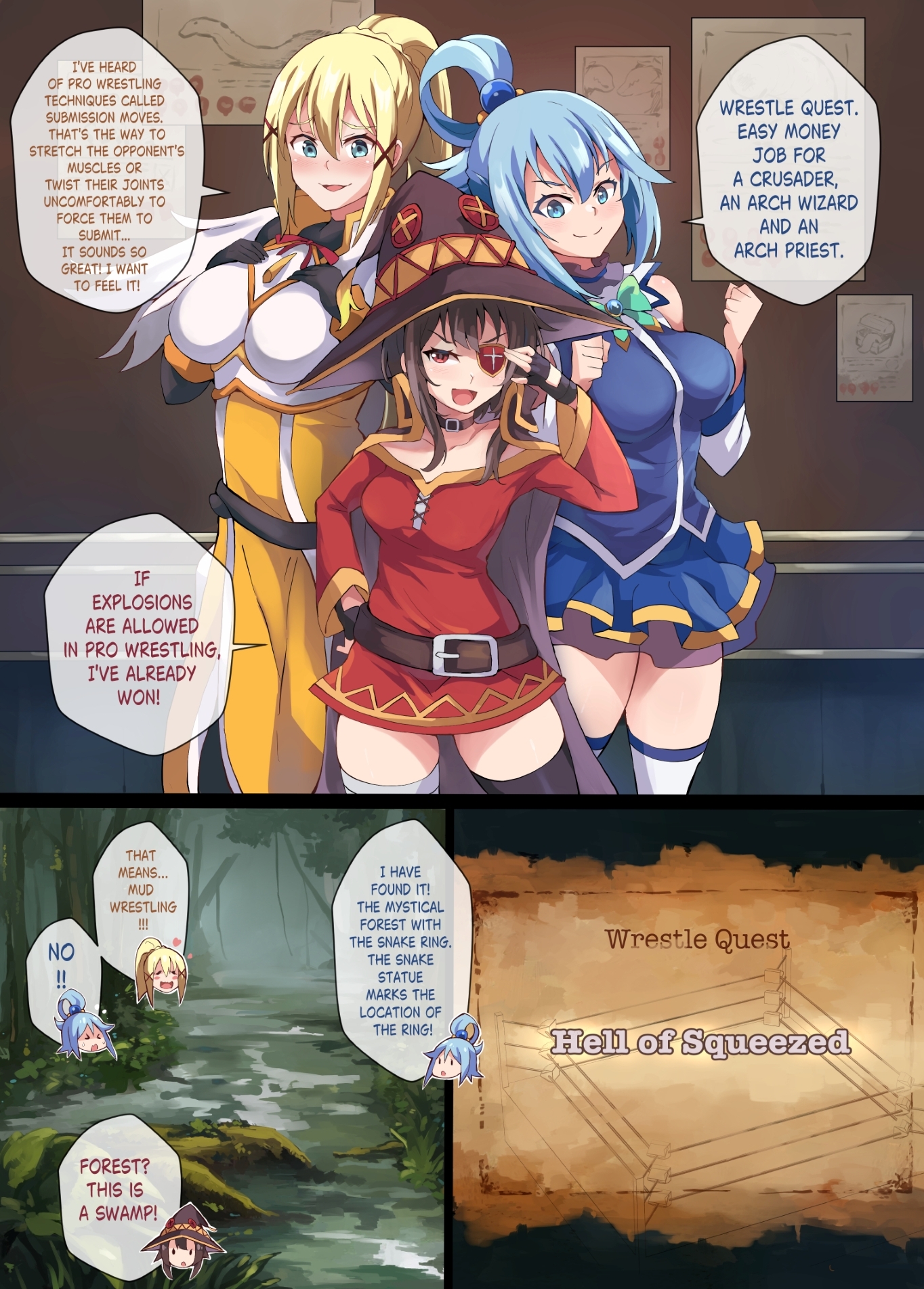 Kono Subarashii Wrestle Quest!