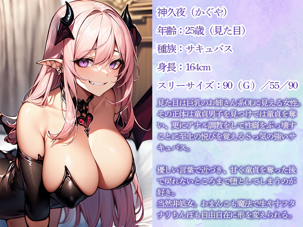 サキュバスに童貞もアナルも奪われ、前立腺調教で性癖歪められた件