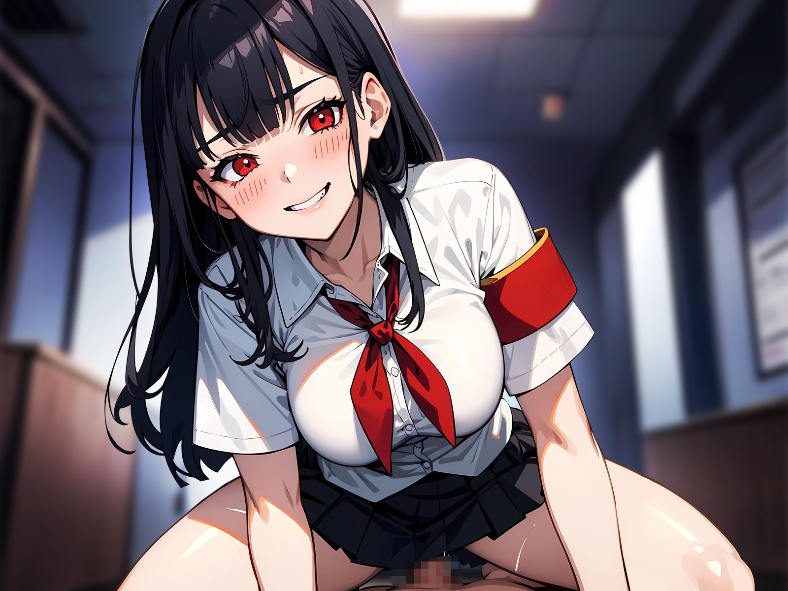 ドS風紀委員長の校則違反取り締り拘束調教～高速杭打ちピストンで絶頂快楽M堕ち◯ちん～