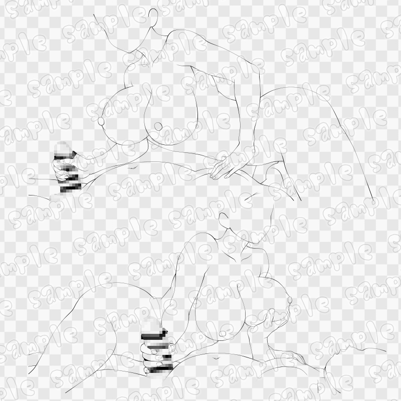 線画素材集[手]42