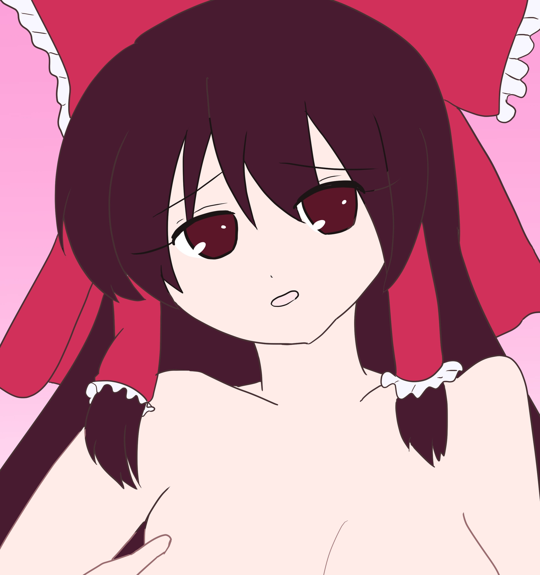 博麗霊夢のおっぱい見せサービス