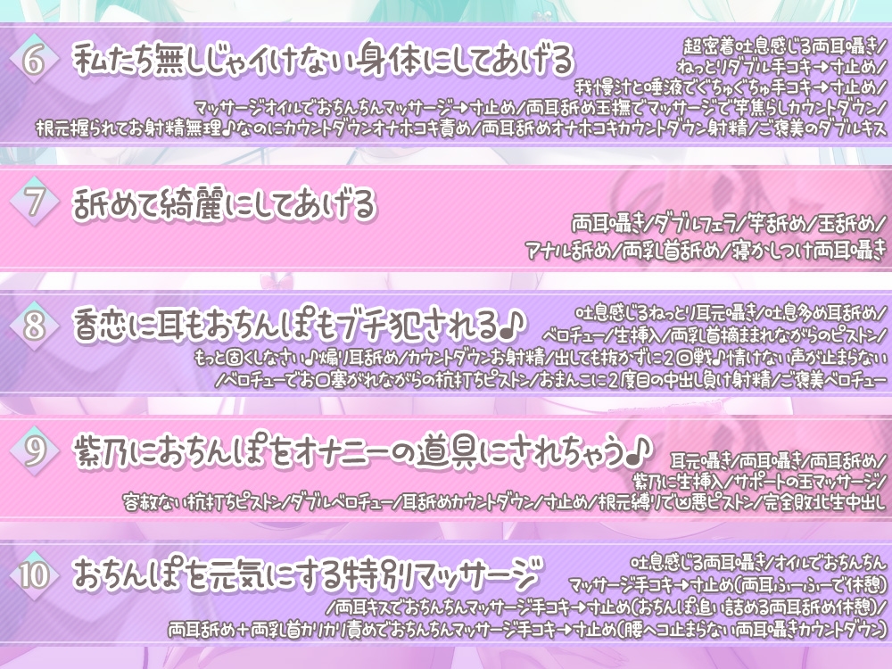 【超絶舐め尽くし3時間半↑】大人の舌技で堕とされる『大人の舐め活』 ～両耳に両乳首☆左右からぎゅ～っと挟まれて腰が跳ねるほど舐め尽くされる全身開発♪～
