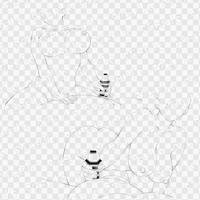 線画素材集[手]45