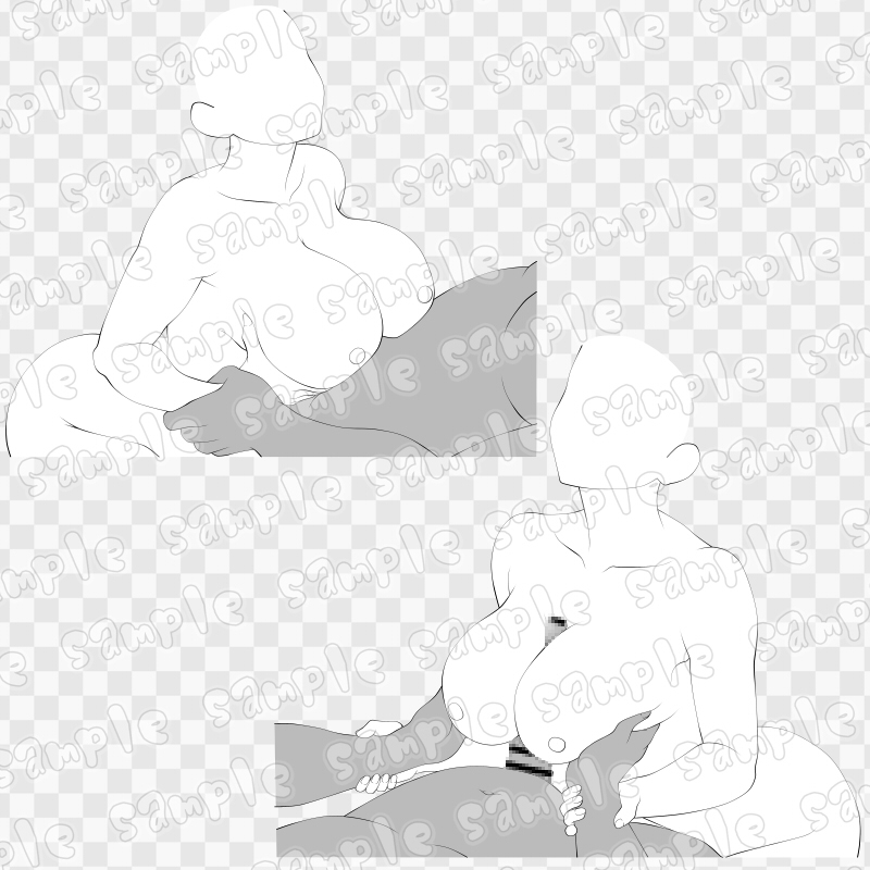 線画素材集[手]46