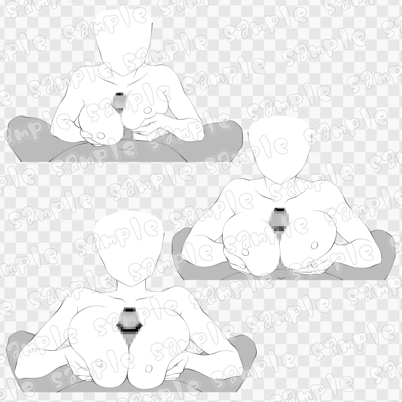 線画素材集[手]49