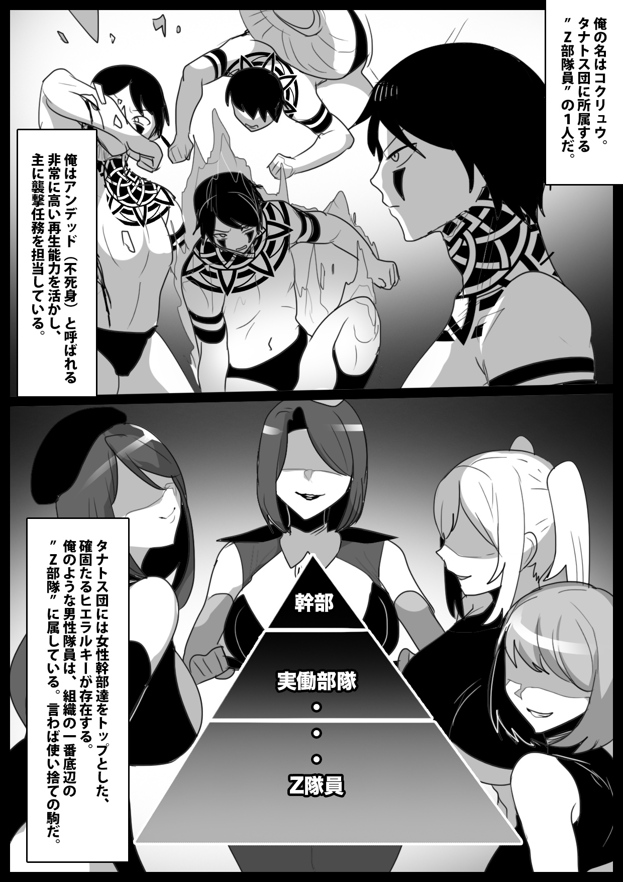 任務に失敗した俺が、女幹部と女性隊員達の執拗な臭い責めと○問で、再教育される話