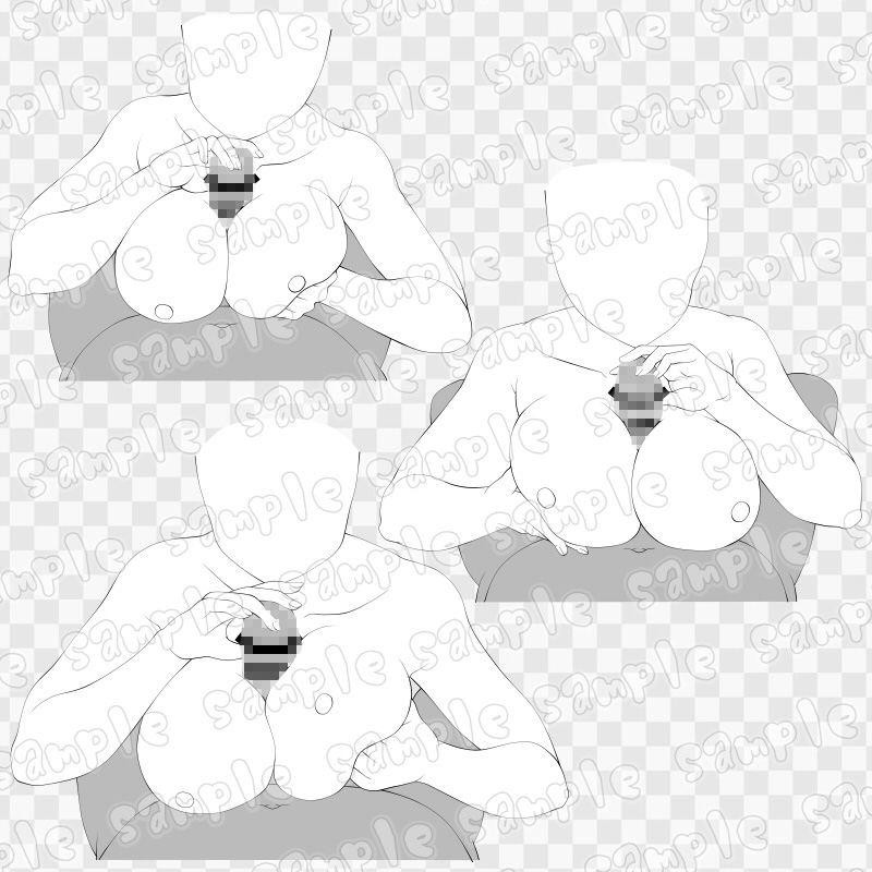 線画素材集[手]50