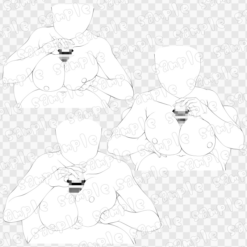 線画素材集[手]50