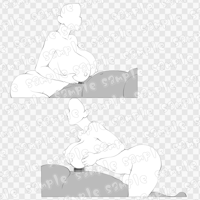 線画素材集[手]51