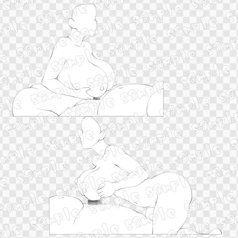 線画素材集[手]51