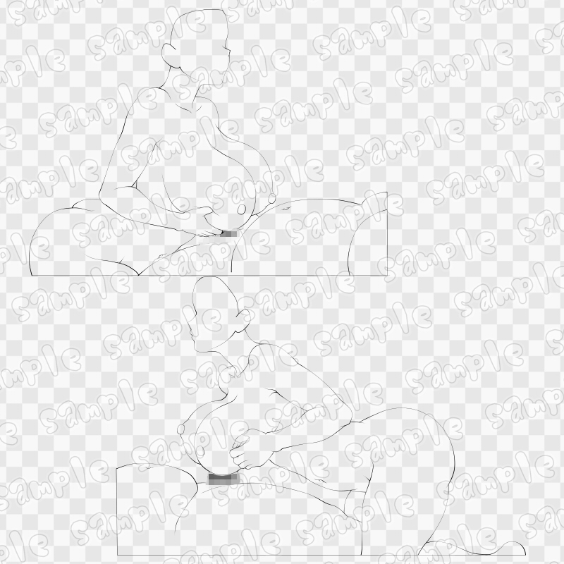 線画素材集[手]51