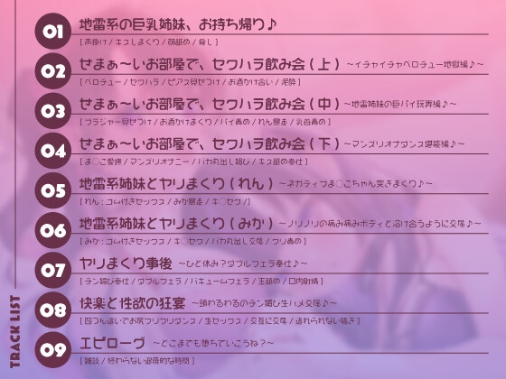 病み病み地雷系姉妹巨乳のチンイラ変態媚びエッチ♪