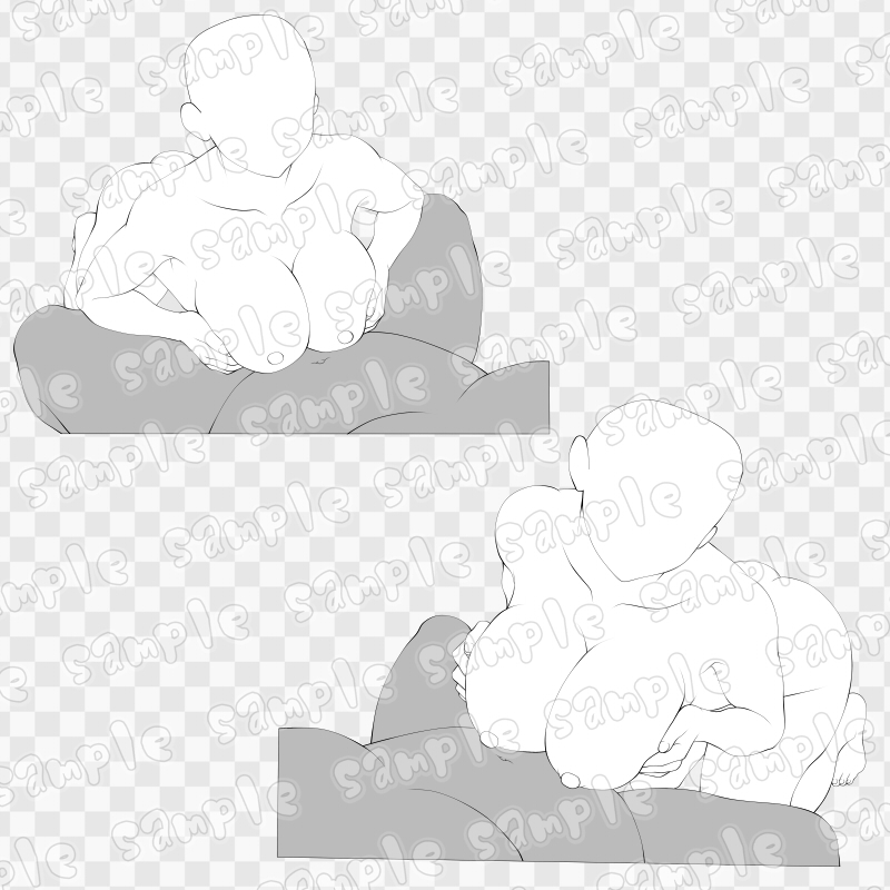 線画素材集[手]53