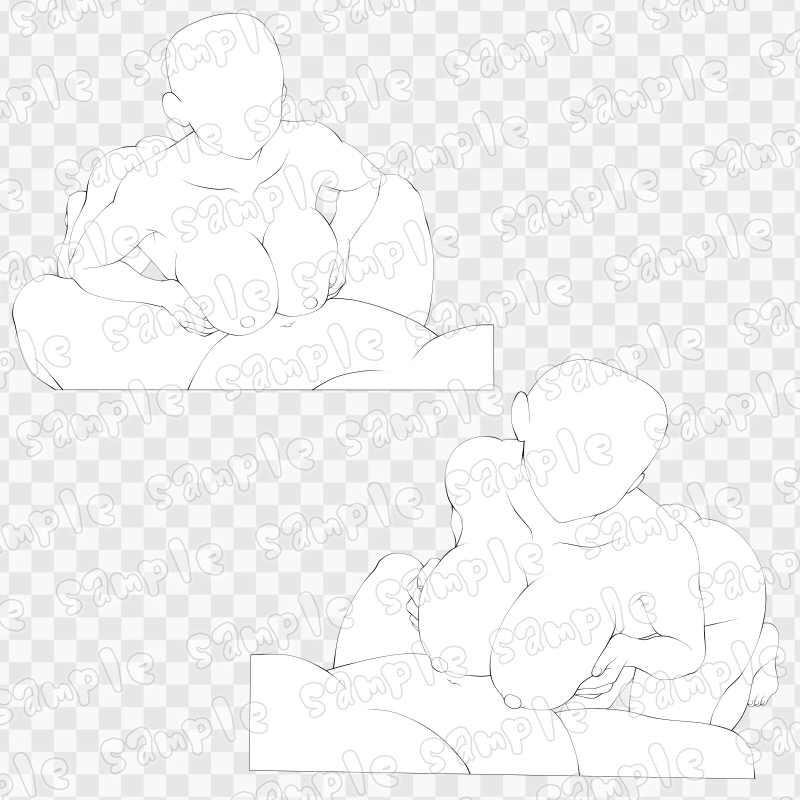 線画素材集[手]53