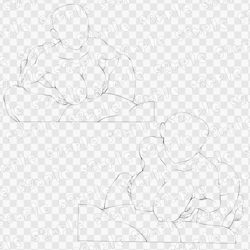 線画素材集[手]53