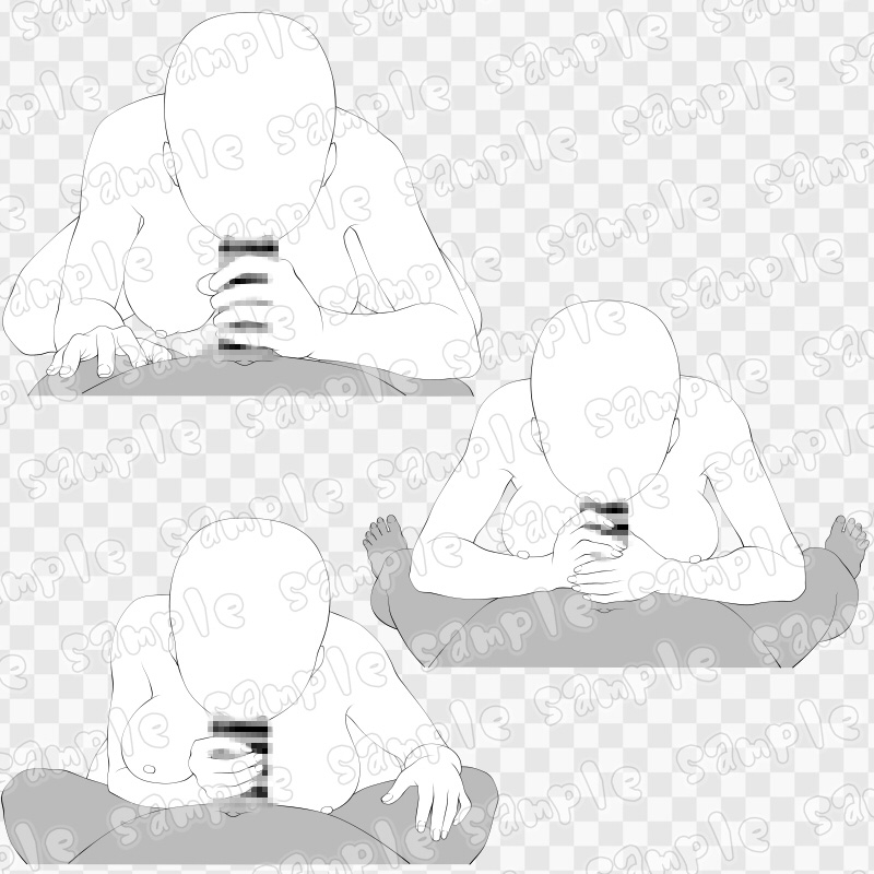 線画素材集[手]55