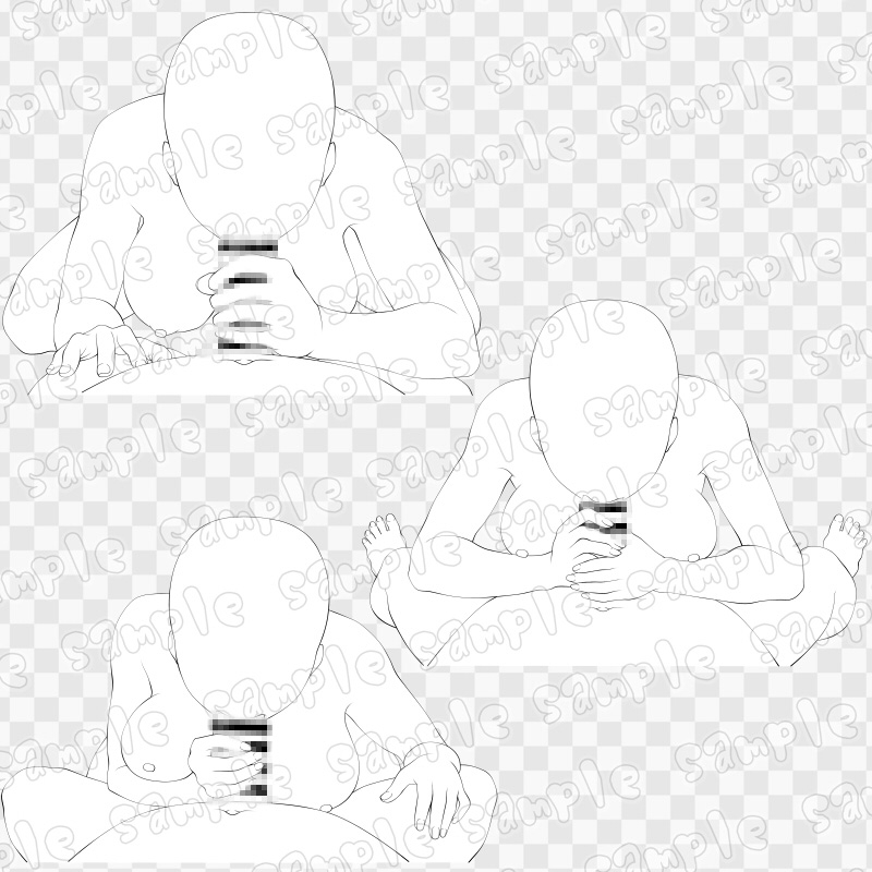 線画素材集[手]55