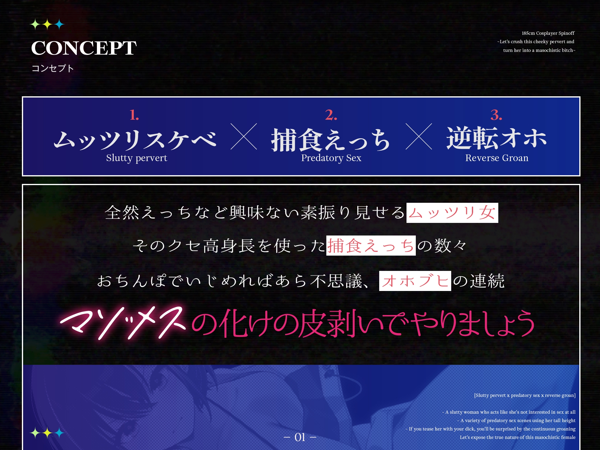 【長身女逆レ○プ→チン堕ち/ドスケベ事後差分イラスト】185cmコスプレイヤースピンオフ~生意気なムッツリスケベはハメ潰してオホらせてマゾメスにしちまえ~