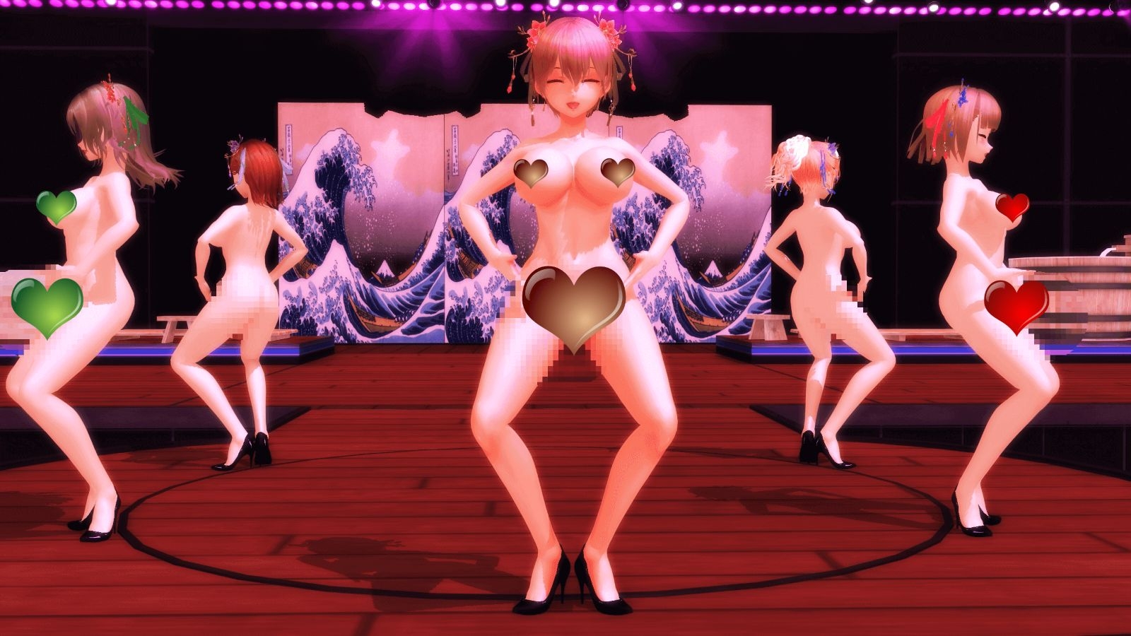 【ふたなりダンス】「花魁エクササイズ」ふたなり版(応援版)