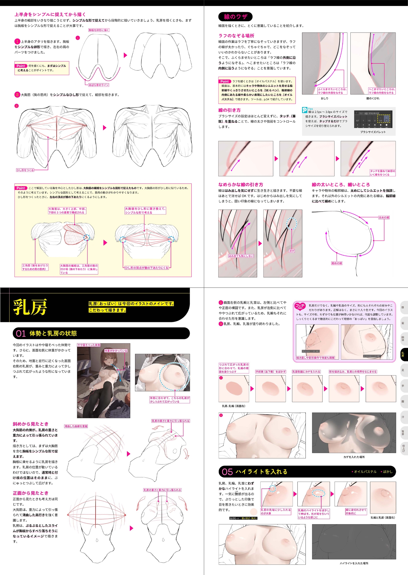 えっちなイラストの描き方 illustrated by しわ (裏絵伝 -ウラカイデン- vol.1)