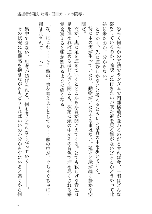 盗掘者が遺した塔 - 孤○カレンの陵○ -