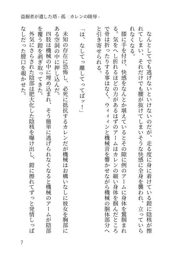 盗掘者が遺した塔 - 孤○カレンの陵○ -