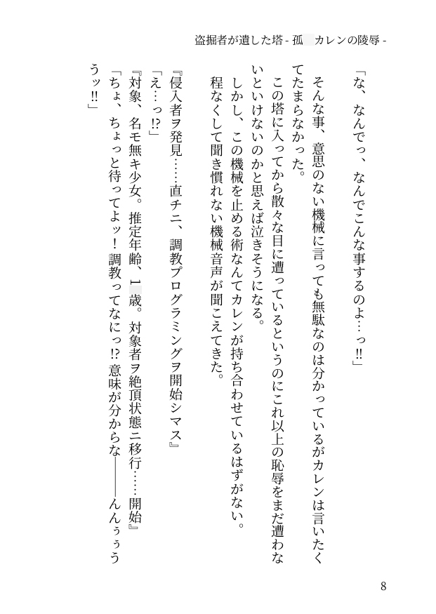 盗掘者が遺した塔 - 孤○カレンの陵○ -