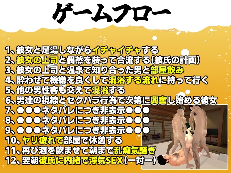 僕の彼女とヤッてみる2 ～混浴温泉～