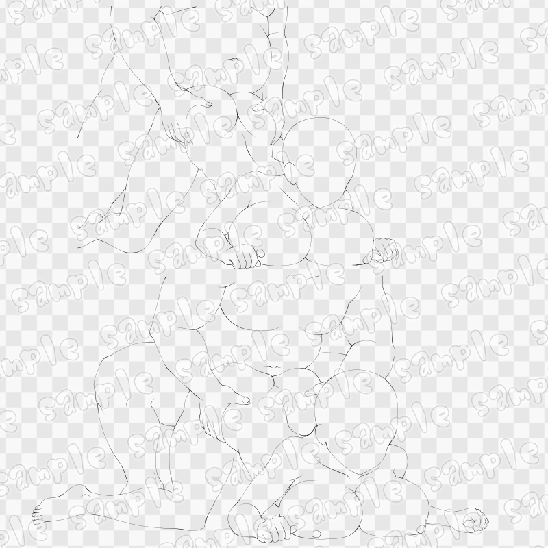 線画素材集[手]58