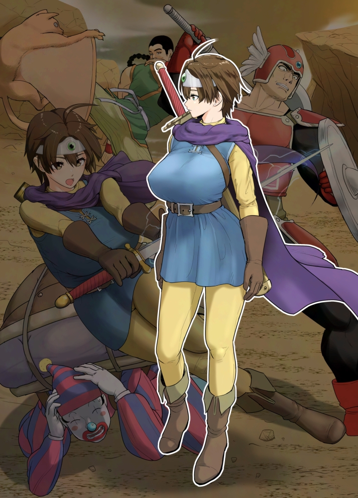 DQ女勇者Dailysex ～旅の仲間から毎日中出しされてます(泣)～