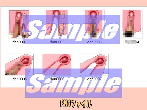 同人制作お助け素材「生殖器男女、断面図素材」